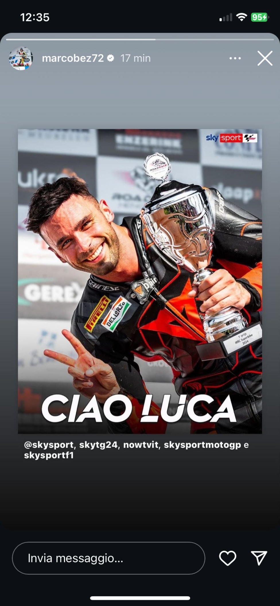 MotoGP: Da Bagnaia a Quartararo: il motociclismo saluta Luca Salvadori