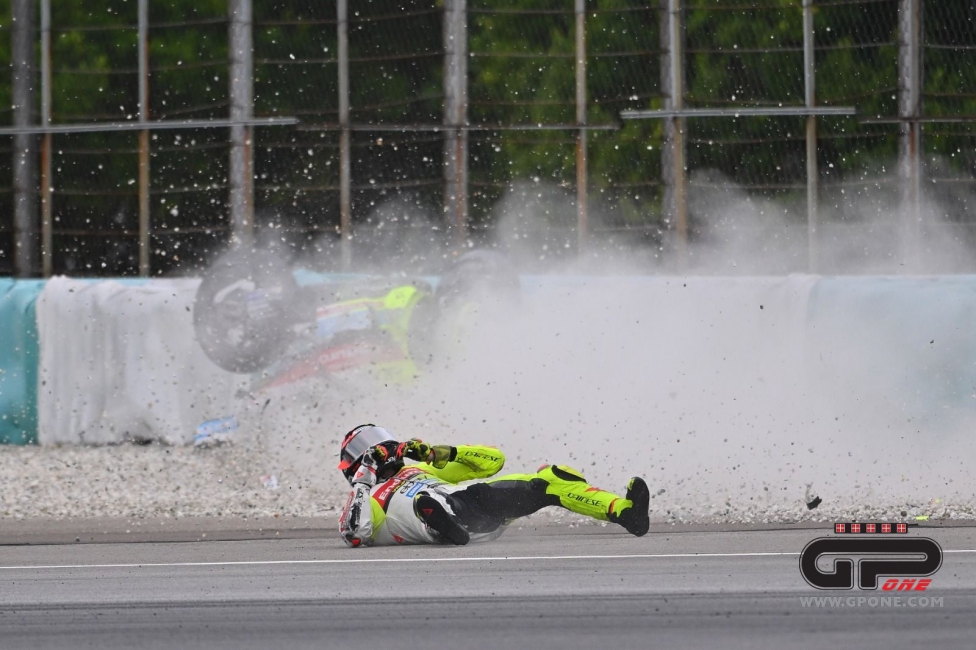 MotoGP: Di Giannantonio: here's the crash for the wheelie in day 1 of Sepang test