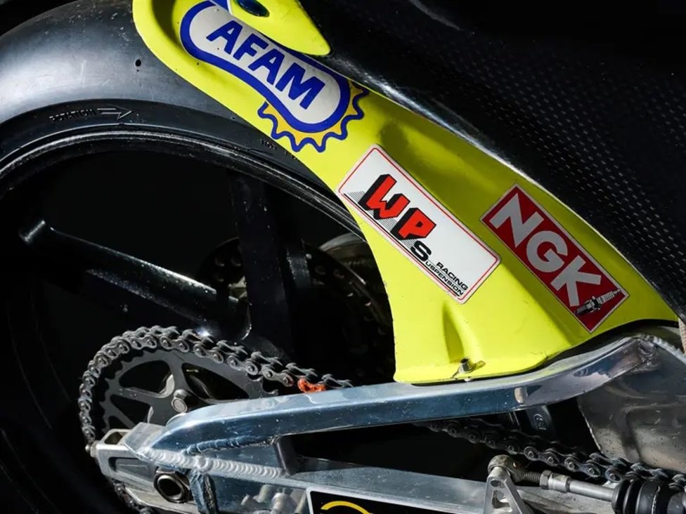 La Aprilia-AGV de la primera victoria de Valentino Rossi en venta por 150.000 €