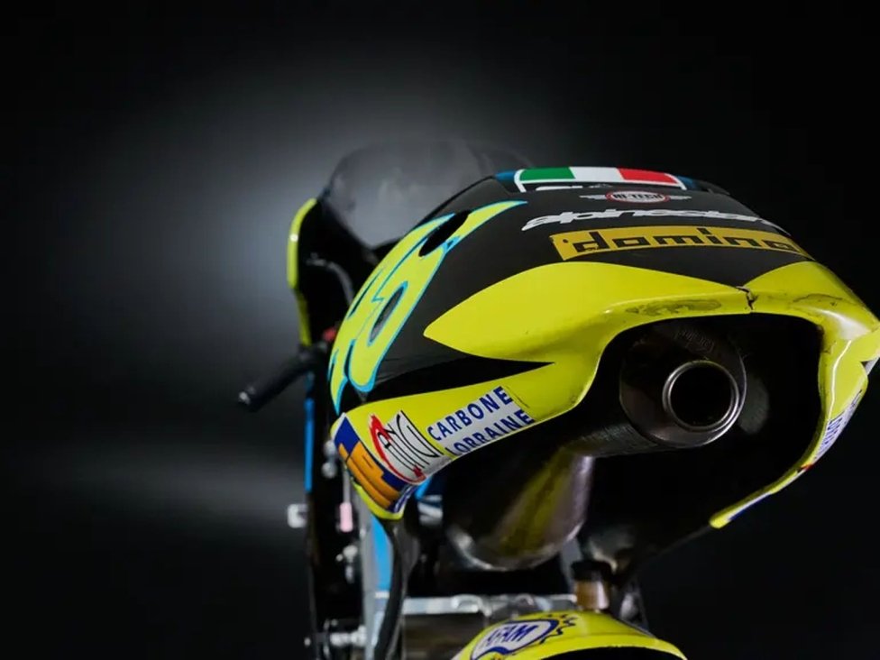 La Aprilia-AGV de la primera victoria de Valentino Rossi en venta por 150.000 €