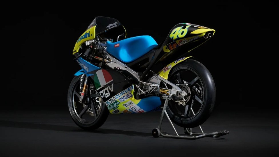 La Aprilia-AGV de la primera victoria de Valentino Rossi en venta por 150.000 € 
