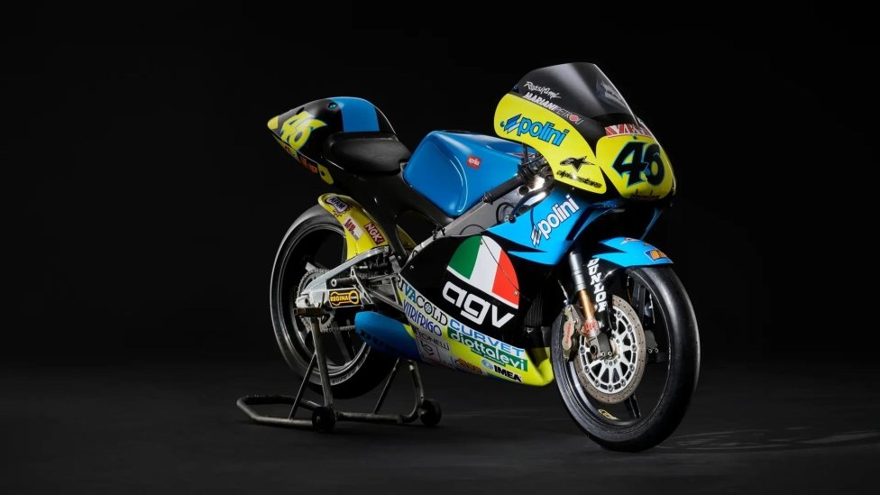 La Aprilia-AGV de la primera victoria de Valentino Rossi a la venta por 150.000 €