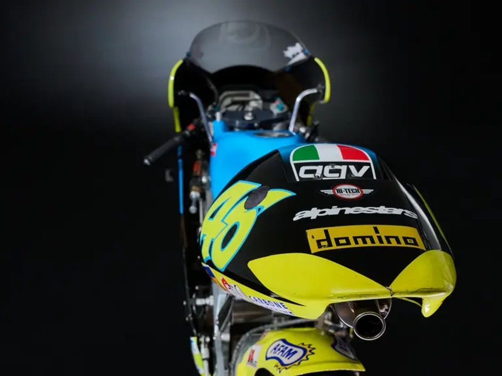 La Aprilia-AGV de la primera victoria de Valentino Rossi a la venta por 150.000 €