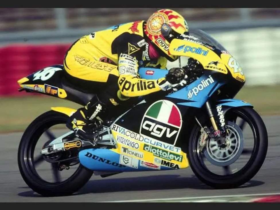 La Aprilia-AGV de la primera victoria de Valentino Rossi en venta por 150.000 €