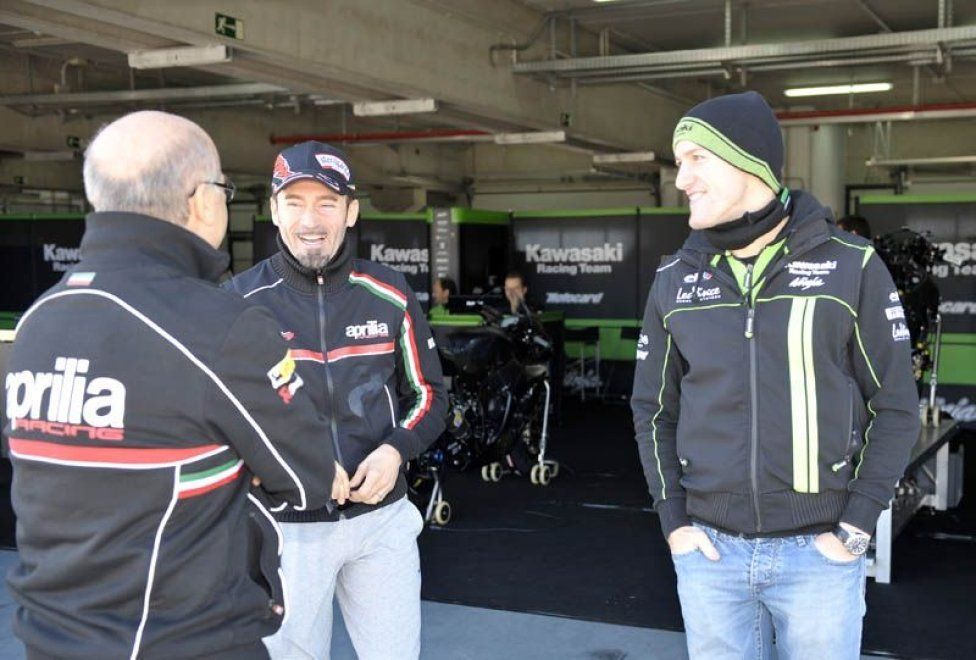 Biaggi e Sykes ad Aragon