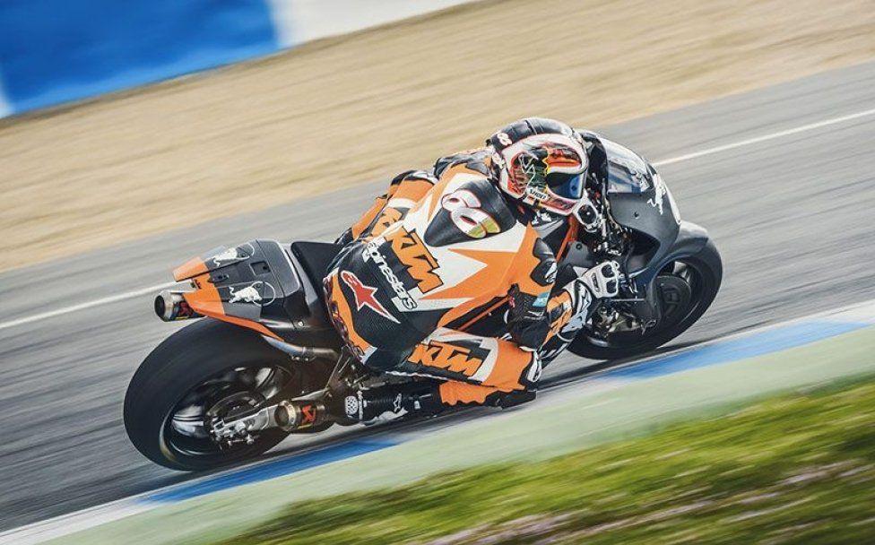 Alex Hofmann sulla KTM MotoGP