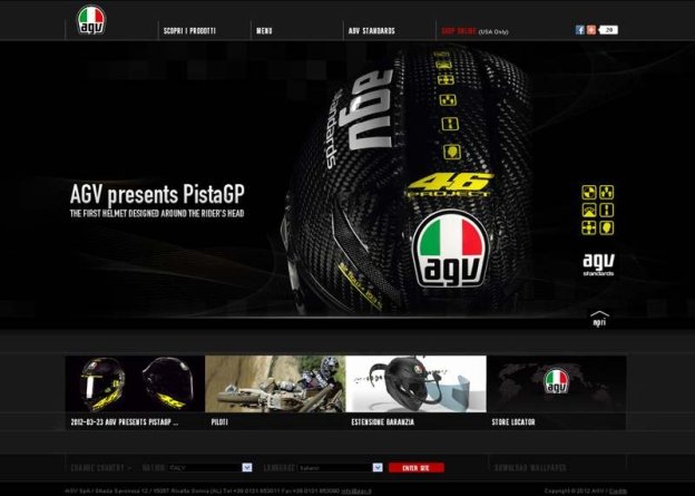 Moto - News: Per il 65° compleanno nuovo sito AGV