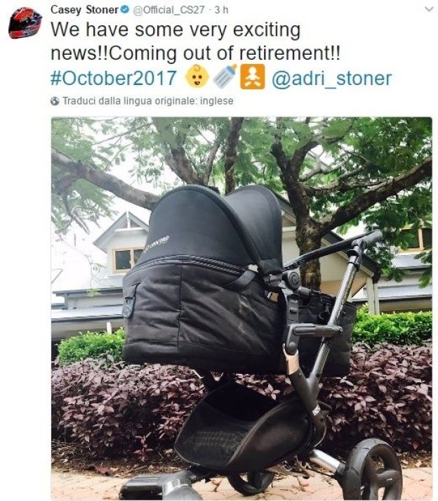 News: Striking Stoner: announces plans to come out of retirement... for the pram