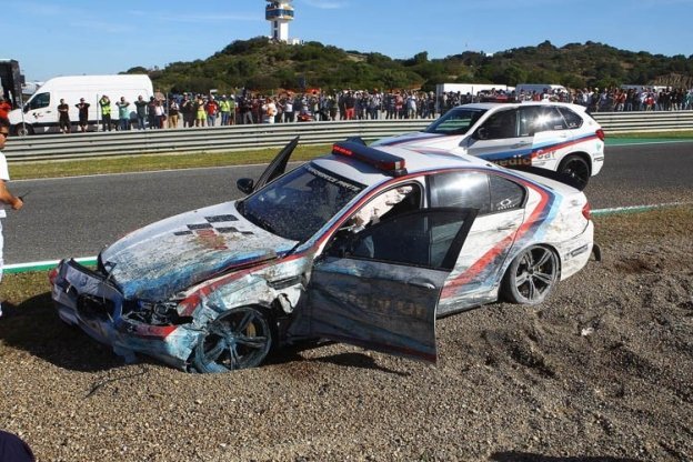 MotoGP: Franco Uncini: incidente con la Safety Car a Jerez