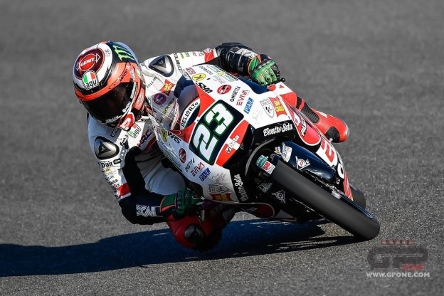 Moto3: FP2: Antonelli sorprende tutti, 3° Bastianini