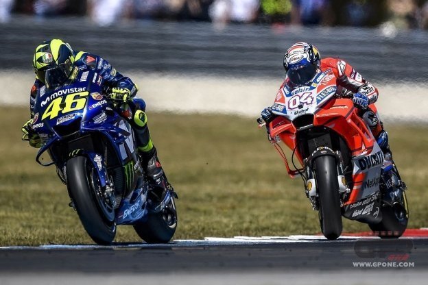 MotoGP: Rossi: il sorpasso di Dovizioso? poco intelligente