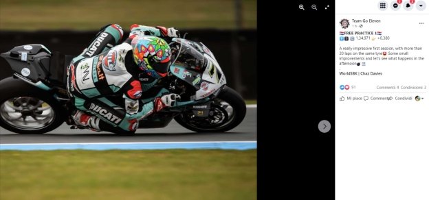 SBK: Chaz Davies da Endurance con la Ducati: 20 giri e gomme spremute al limite
