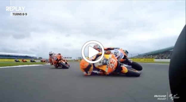 MotoGP: Marquez-Martin: il video dell'incidente a Silverstone