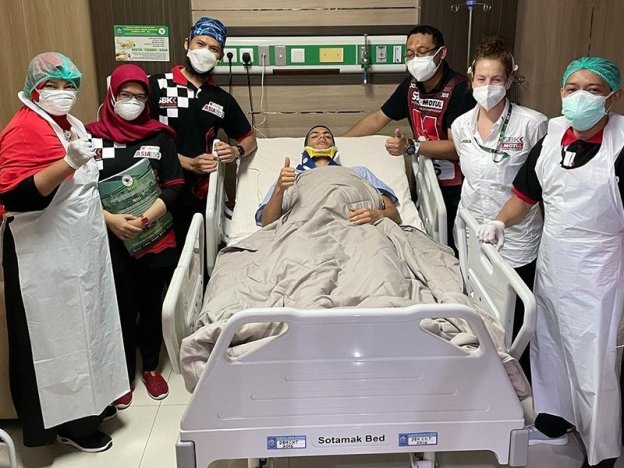 SBK: Rinaldi, stagione finita in Ospedale dopo la caduta di gara-2