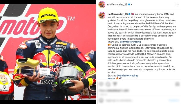 MotoGP: Fernandez saluta KTM: "Un pezzo del mio cuore resterà arancione"