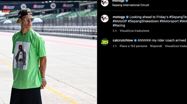 MotoGP: Quartararo nel box Yamaha e Crutchlow scherza: "è arrivato il mio coach"