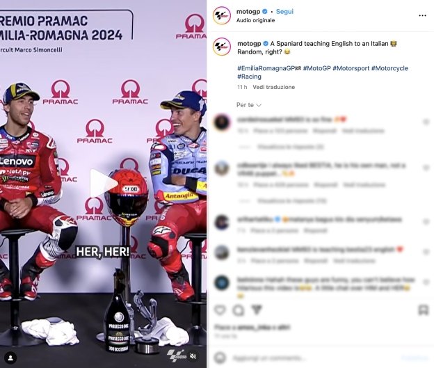 MotoGP: VIDEO - Bastianini a lezione di inglese da Marquez: momento epico!