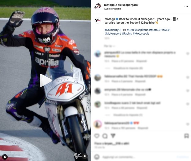 MotoGP: VIDEO - Aleix Espargarò and that lap of honor on a special 125 in Barcelona