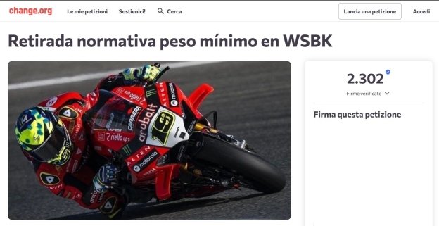 SBK: Non solo i piloti: Bautista raccoglie oltre 2000 firme contro la zavorra!
