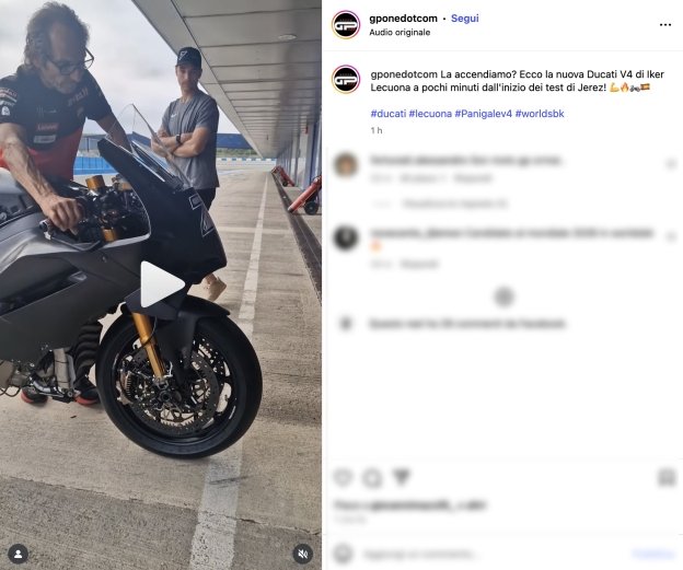 SBK: E' già 2026: ecco il video dell'accensione della nuova Ducati V4 di Lecuona!