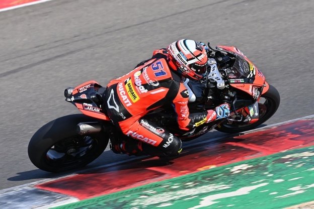 SBK: CIV: Pirro batte Cavalieri per 39 millesimi ed è in pole provvisoria al Mugello