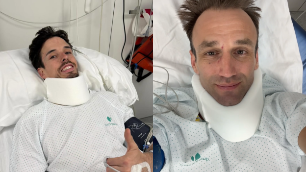 Alex Marquez and Johann Zarco reassure everyone after their crashes