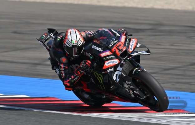 Assen: Doppietta Aprilia nel Warm Up con Bezzecchi e Ogura. Bagnaia è 3°