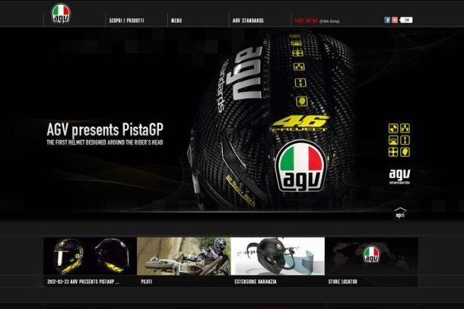 Moto - News: Per il 65° compleanno nuovo sito AGV