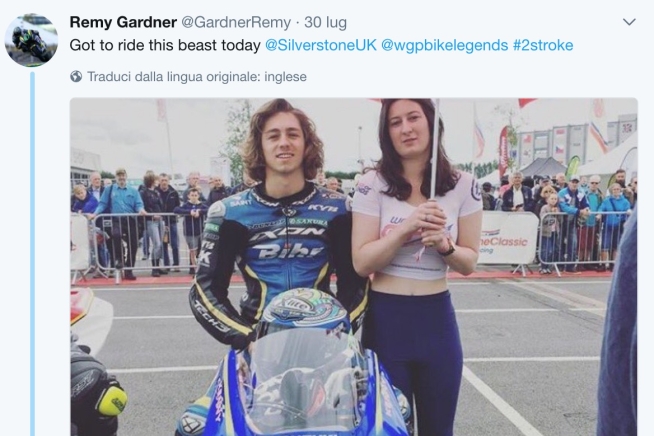MotoGP: Remy Gardner sulla Suzuki 500 di Kenny Roberts Jr.