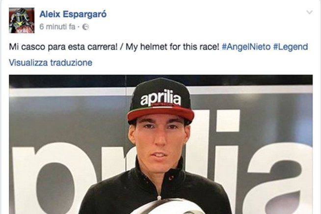 MotoGP: Aleix Espargarò omaggia Angel Nieto con il suo casco