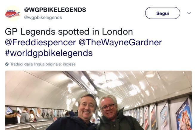 MotoGP: Gardner e Spencer in metropolitana a Londra
