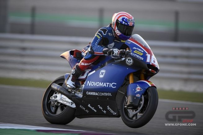 Moto2: GP Qatar, Roberts mette in riga Bezzecchi e Marini nella FP2 di Losail