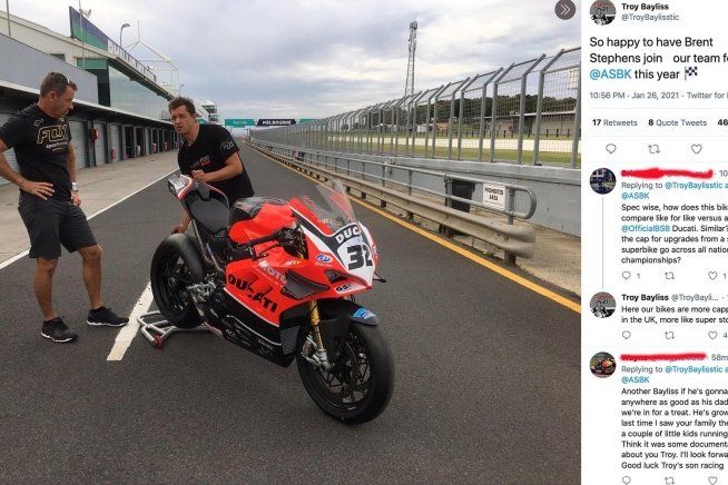 SBK: L'ex meccanico di Rossi, Brent Stephens, lavorerà con Bayliss