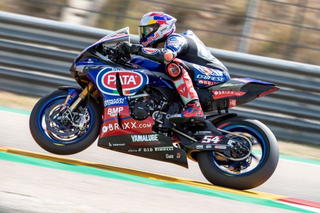 SBK: FP3 da brivido ad Aragon: Razgatlioglu piega Redding di 1 millesimo