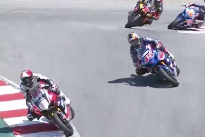 MotoAmerica: Magnifico! Il sorpasso di Loris Baz all'esterno del Cavatappi a Laguna Seca