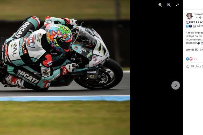 SBK: Chaz Davies da Endurance con la Ducati: 20 giri e gomme spremute al limite
