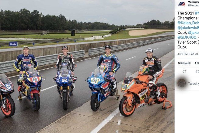 MotoAmerica: I magnifici 5 campioni di MotoAmerica in una foto