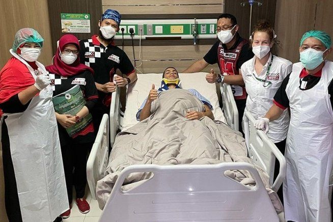 SBK: Rinaldi, stagione finita in Ospedale dopo la caduta di gara-2