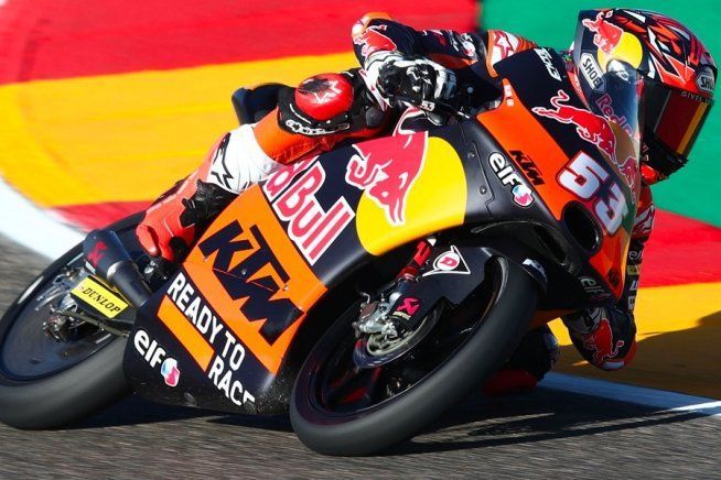 Moto3: Aragon: Oncu lampo arancione in FP3, Foggia è 6° e salva la Honda