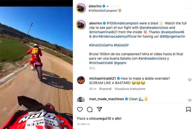 MotoGP: VIDEO - Rins Vs Dovizioso: duello rusticano alla 100 KM di Rossi