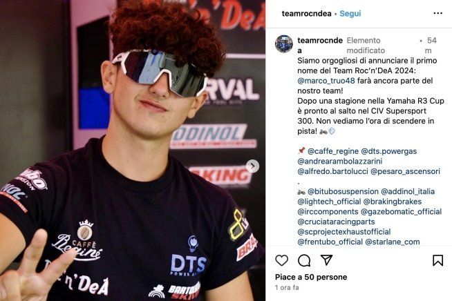 News: Marco Truoiolo con il team Team Roc’n’DeA nel CIV Supersport 300