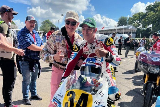 MotoGP: Kevin Schwantz 'impresta' la sua Suzuki 500 a Emanuele Pirro