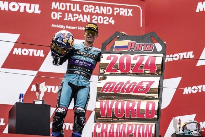 Moto3: David Alonso: "La notte prima ho pianto, volevo il titolo con una vittoria"