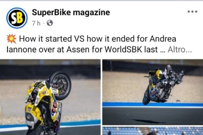 SBK: Andrea Iannone: spuntano le foto dell’incidente di sabato in Superpole