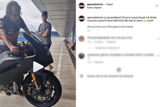 SBK: E' già 2026: ecco il video dell'accensione della nuova Ducati V4 di Lecuona!