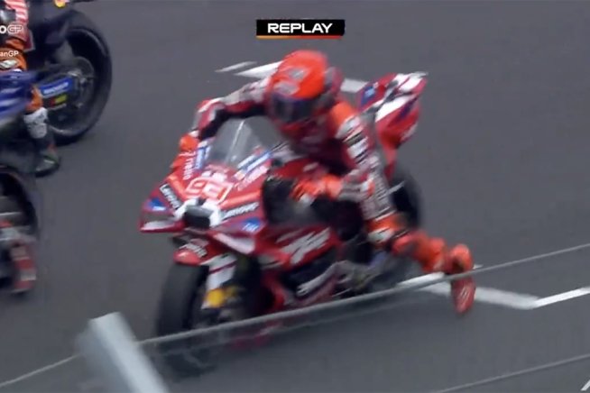 Marc Marquez: leader in FP1 e subito dopo grandissimo spavento al Balaton