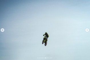 : Rossi e Dovizioso insieme sulla pista di cross di Cavallara 