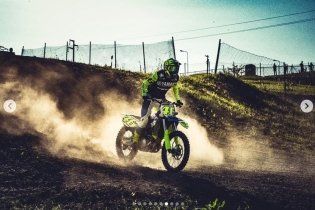 : Rossi e Dovizioso insieme sulla pista di cross di Cavallara 