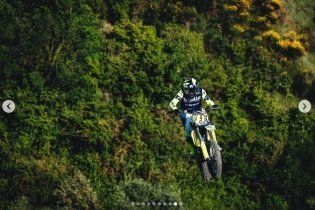 : Rossi e Dovizioso insieme sulla pista di cross di Cavallara 