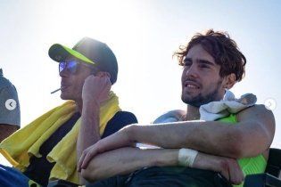 : Rossi e Dovizioso insieme sulla pista di cross di Cavallara 